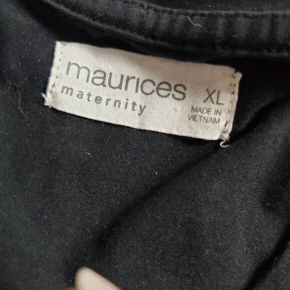 Maurices Maternity XL Black Sleeveless Tank Top Stretch Comfort - Picture 4 of 6